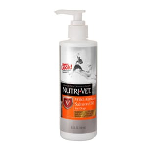 Nutrivet Nutrivet 犬用野生亞拉斯加 三文魚油 6.5oz 5oz 犬用 正面圖