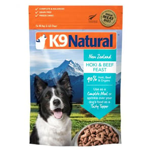 K9 K9 Natural 狗糧 牛肉藍尖尾鱈魚盛宴 500g 500g  正面圖