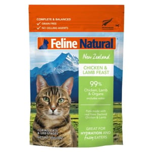 Feline Feline Natural 貓軟包 雞肉羊肉配方 85g 85g 正面圖