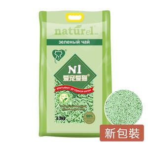 N1 N1 naturel 2.0 幼身版天然玉米 豆腐貓砂 綠茶味 17.5L / 6.5kg - 限時優惠 5L  背面圖