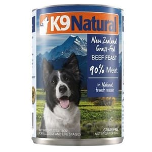 K9 K9 Natural 狗罐頭 主食罐 牛肉盛宴 370g 370g  正面圖