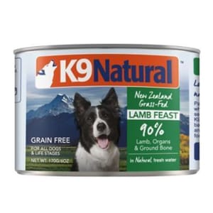 K9 K9 Natural 狗罐頭 主食罐 羊肉盛宴 170g 170g  正面圖