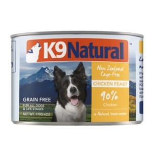 K9 K9 Natural 狗罐頭 主食罐 雞肉盛宴 170g 170g  正面圖
