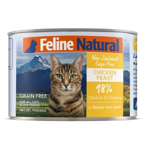Feline Feline Natural 主食貓罐頭 雞肉盛宴 170g 170g 正面圖