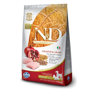 Farmina Farmina N&D 狗糧 低穀物狗糧 老年犬配方 石榴+雞 2.5kg 5kg  正面圖
