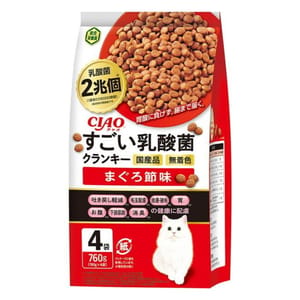 CIAO CIAO 貓糧 日本2兆個乳酸菌 金槍魚味 190g 4袋入 190g 正面圖