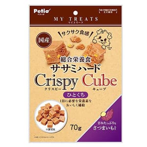 Petio Petio 狗零食 綜合營養 日本產雞柳肉 &甘薯鬆脆粒粒 70g 70g 正面圖
