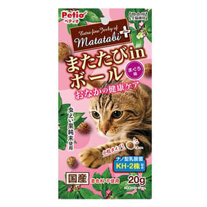 Petio Petio 貓零食 日本產 木天蓼蟲癭果吞拿魚味肉粒 腸胃健康 20g 20g 正面圖