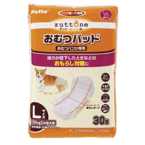 Petio Petio zuttone 高齡犬護理專用黏貼式尿片 L 正面圖
