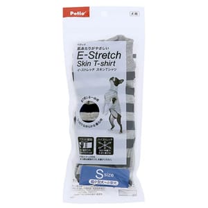 E-Stretch E-Stretch 狗狗彈性透氣 間條衫 可長時間穿著 深藍色 S 正面圖