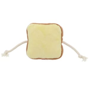 Petio Petio 耐咬麵包屋發聲帶繩狗玩具 方包   正面圖