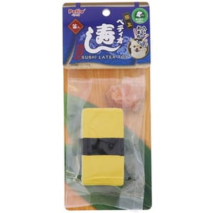 Petio Petio 壽司系列 柔軟乳膠發聲狗玩具 玉子壽司 正面圖