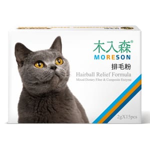 木入森MORESON 木入森MORESON 貓咪保健品 排毛粉 貓草風味 2g x 15包 2g  正面圖