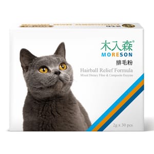 木入森MORESON 木入森MORESON 貓咪保健品 排毛粉 貓草風味 2g x 30包 2g  正面圖