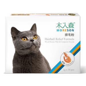 木入森MORESON 木入森MORESON 貓咪保健品 排毛粉 鮮蝦風味 2g x 30包 2g  正面圖