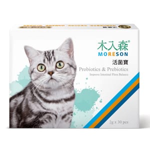 木入森MORESON 木入森MORESON 貓咪保健品 活菌寶 2g x 30包 2g  正面圖