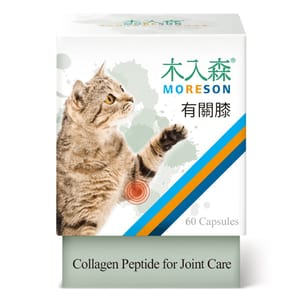 木入森MORESON 木入森MORESON 貓咪保健品 有關膝 60粒 60粒  正面圖