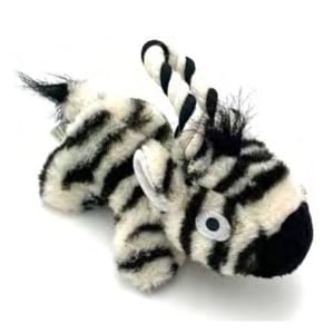 Billipets Billipets 狗玩具 粗綿繩玩具 斑馬 17cm   正面圖