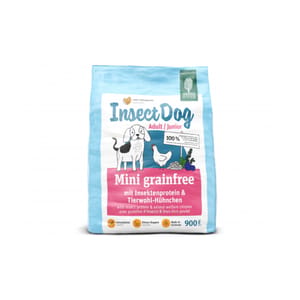 Green Green Petfood Insect Dog 狗糧 無穀物狗糧 蟲製防敏小型及幼犬配方 900g x5包 900g 正面圖