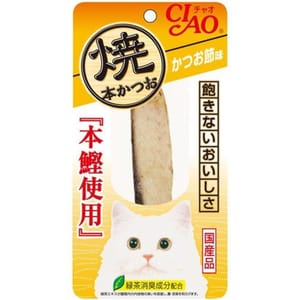 CIAO CIAO 貓零食 日本正宗燒鰹魚條 鰹魚乾味 25g 25g  正面圖