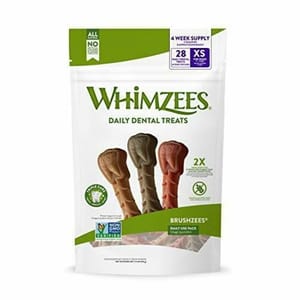 WHIMZEES WHIMZEES 迷你犬 快樂牙刷型 潔齒骨 7.4oz 4oz 正面圖