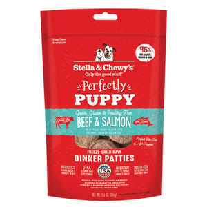 Stella & Chewy's Stella & Chewy's 狗糧 凍乾生肉主糧 幼犬系列 牛肉及三文魚配方 5.5oz 5oz 正面圖