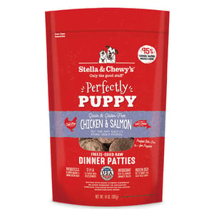 Stella & Chewy's Stella & Chewy's 狗糧 凍乾生肉主糧 幼犬系列 雞肉及三文魚配方 5.5oz 5oz  正面圖