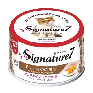 Signature7 Signature7 貓罐頭 無穀主食罐 雞肉+南瓜 70g 70g  正面圖