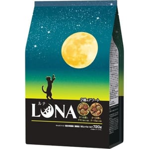 日本Petline 日本Petline 貓糧 LUNA 成貓用 日本國產 鰹魚雞肉+芝士 720g 720g 貓用 正面圖