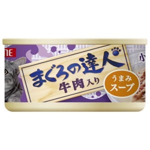 日本Petline 日本Petline 貓罐頭 吞拿魚達人系列 水分補給 牛肉 80g 80g  正面圖