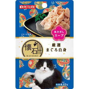 日本Petline 日本Petline 懷石料理 貓餐包 水分補給 金槍魚 40g 40g  正面圖