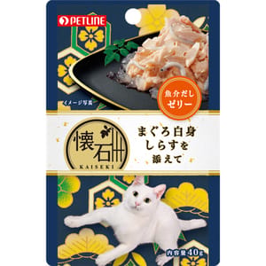 日本Petline 日本Petline 懷石料理 貓餐包 金槍魚+白身魚 40g 40g 正面圖