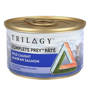 Trilogy Trilogy 貓罐頭 無穀物主食罐 野生三文魚配方 85g 85g  正面圖