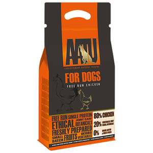 AATU AATU 狗糧 無穀物單一蛋白系列 放養雞肉配方 1.5kg 5kg  正面圖