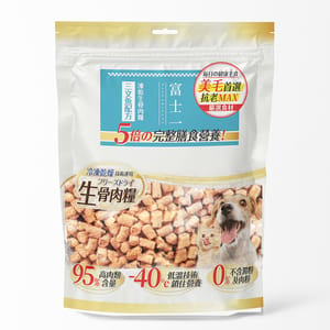 富士一 富士一 凍乾 貓狗糧 生骨肉主食糧 三文魚配方 500g 500g  正面圖