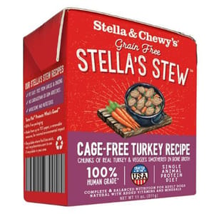 Stella & Chewy's Stella & Chewy's 狗濕糧 單一材料燉肉系列 放養火雞肉 11oz 11oz 正面圖