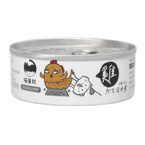 喵皇奴 喵皇奴 貓罐頭 主食罐 純雞肉 80g 80g 正面圖