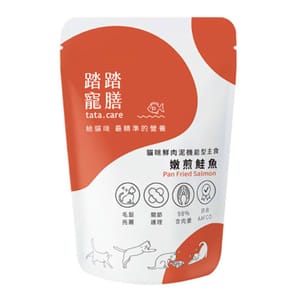 踏踏寵膳 踏踏寵膳 貓主食餐包 嫩煎鮭魚 毛髮亮麗x關節護理 140g 140g  正面圖