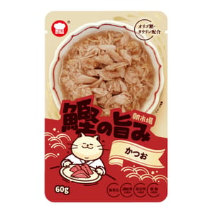 日本HELL'S 日本HELL'S KITCHEN 朝市場 鰹旨味 貓濕糧 鰹魚 60g 60g  正面圖
