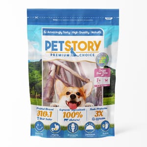 Pet Pet Story 狗零食 訓犬小食 狗狗潔齒磨牙骨 日本無添加骨鹿 約80g 80g  正面圖