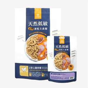 汪喵星球 汪喵星球 狗糧 DogCatStar 冷凍乾燥生食餐 安心雞 500g 500g  正面圖