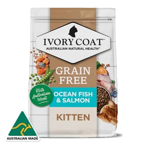 Ivory Ivory Coat 貓糧 深海魚和三文魚幼貓配方 4kg 4kg  正面圖