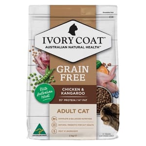 Ivory Ivory Coat 貓糧 袋鼠肉雞肉室內成貓配方 2kg 2kg  正面圖