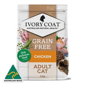 Ivory Ivory Coat 貓糧 雞肉亞麻籽成貓配方 2kg 2kg 正面圖
