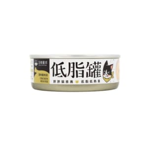 汪喵星球 汪喵星球 貓罐頭 DogCatStar 貓咪低脂無膠主食罐 清爽雞肉泥 80g 80g  正面圖