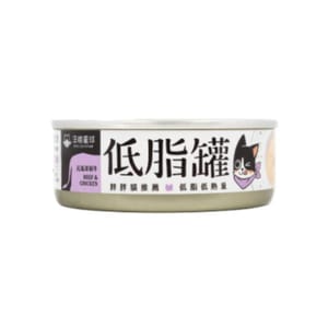 汪喵星球 汪喵星球 貓罐頭 DogCatStar 貓咪低脂無膠主食罐 元氣草飼牛 80g 80g  正面圖