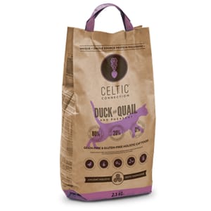 CELTIC CELTIC CONNECTION 無穀物防敏全貓糧 天然鴨肉+鵪鶉+野雞配方 6.5kg 5kg  正面圖