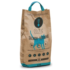 CELTIC CELTIC CONNECTION 無穀物防敏全貓糧 野生三文魚+鯡魚+鱒魚配方 2.5kg 5kg 正面圖