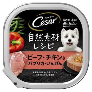 Cesar西莎 Cesar西莎 鋁罐狗罐頭 自然素材 澳洲牛肉與蔬菜  85g 85g  正面圖