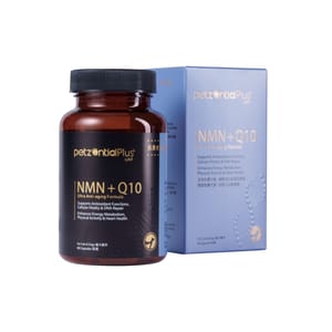PetzentialPlus PetzentialPlus UAF NMN+Q10 抗衰老加強配方 60粒 60粒 貓犬用 正面圖